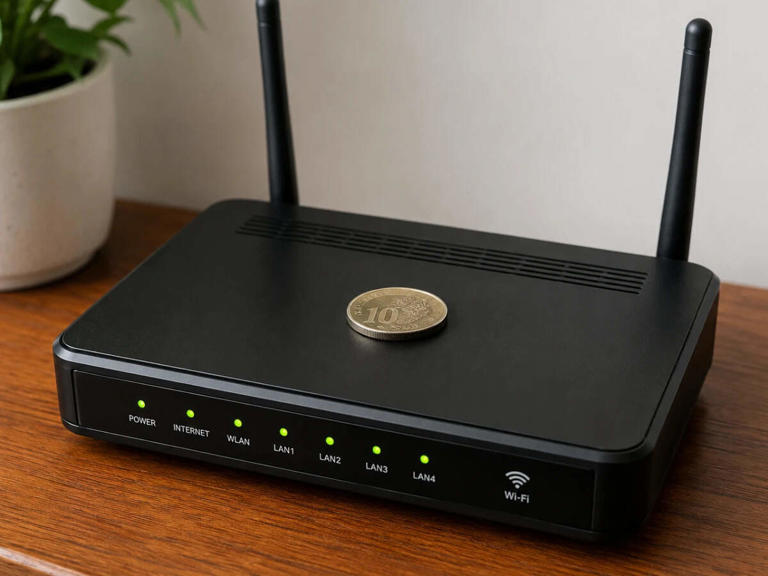 Coin on Wi-Fi router: Does this simple home trick really improve ...