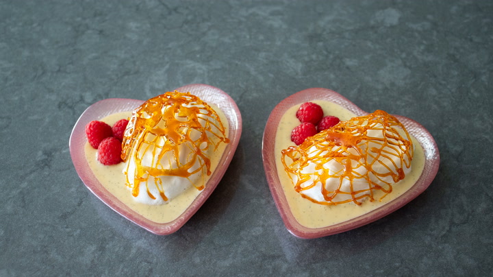 Chef John's floating islands with vanilla crème anglaise