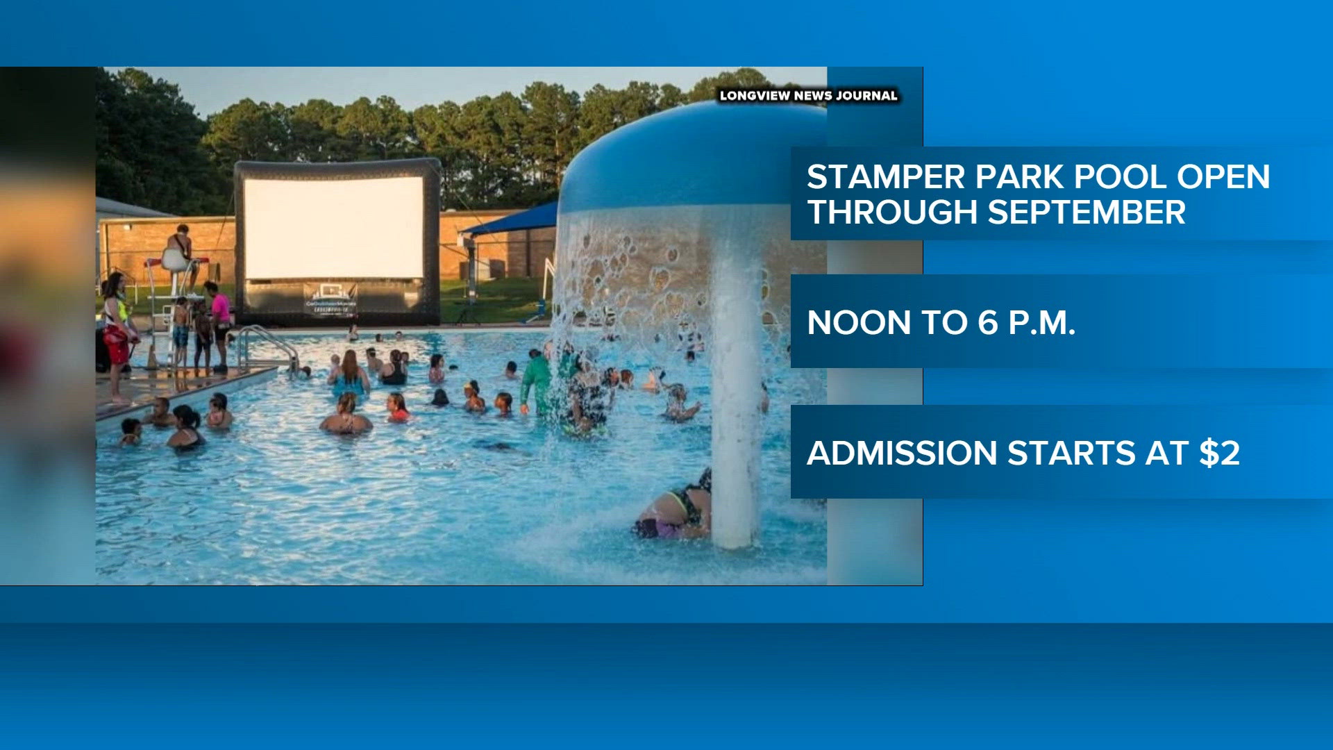 Longview Aquatic Center extends summer fun into September