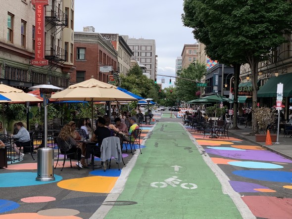 2 pride-themed street upgrades start in downtown Portland