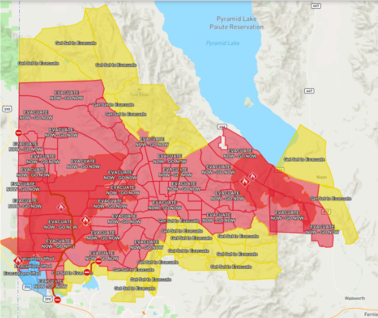 Bug fire Tuesday: Parts of Palomino Valley told to 'evacuate now'