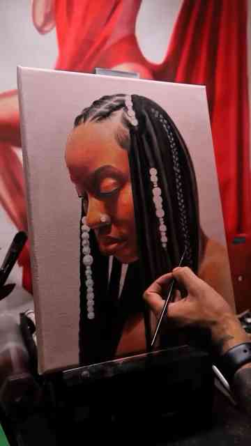 How to paint realistic braids with a step-by-step technique