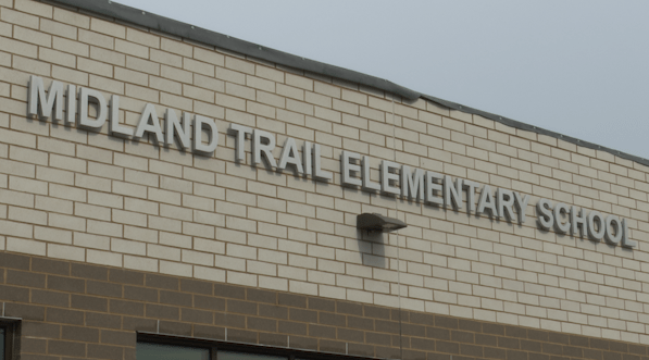 New Midland Trail Elementary near 100% completion, just in time for first day of school
