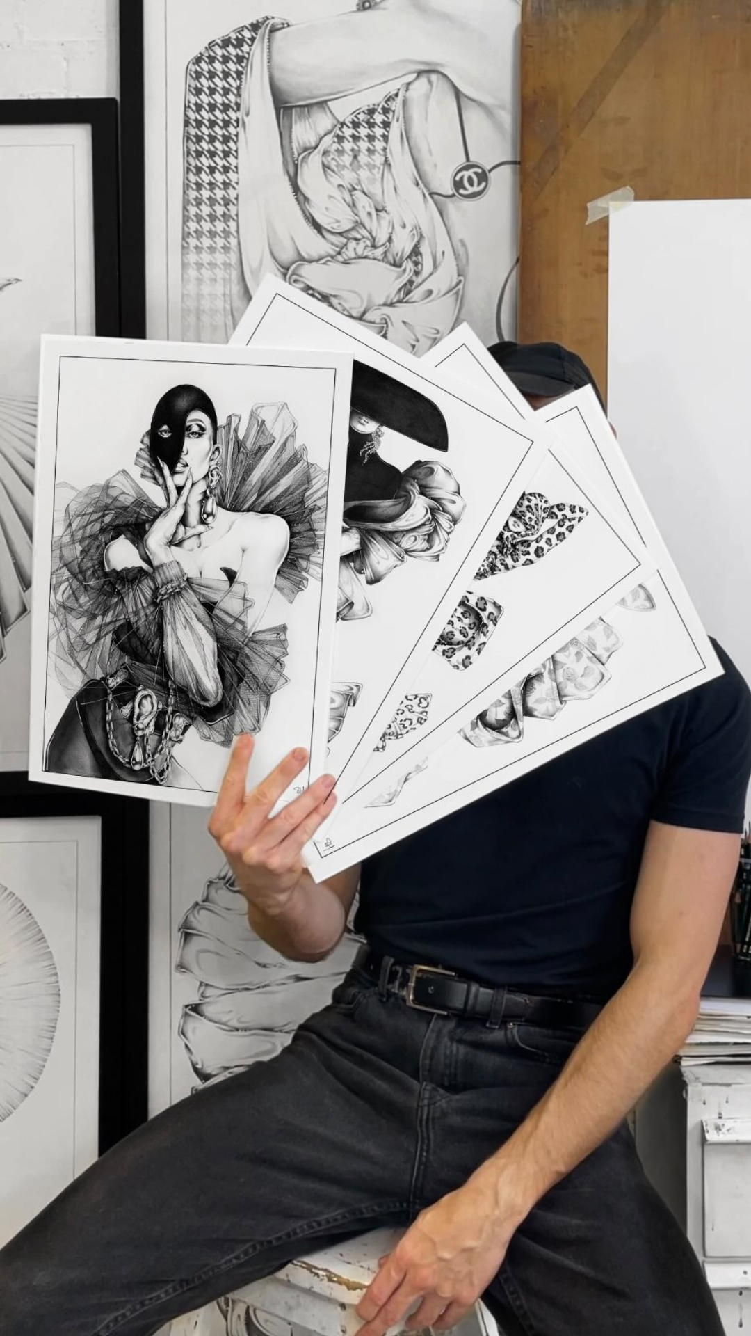 Fashion art insights from a unique giclee print release