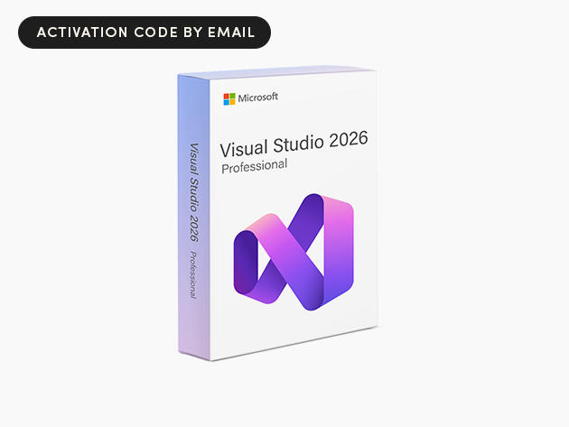 Lifetime access to Visual Studio Pro 2026 is only $30