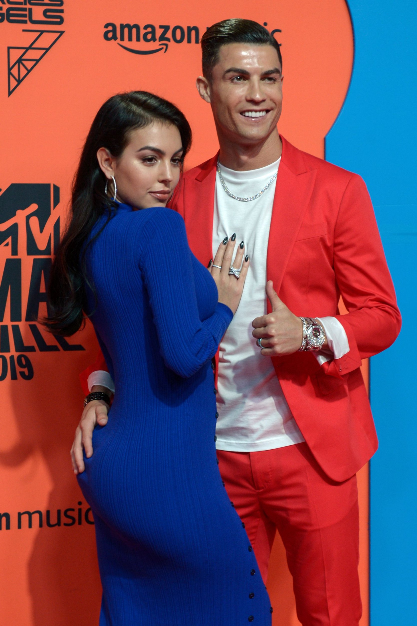 Ronaldo met Georgina when she was a retail assistant at Gucci (Picture: AFP via Getty Images)