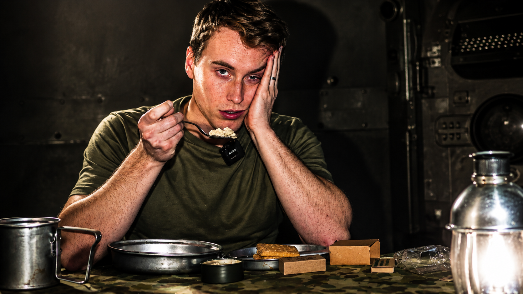 He ate nothing but WWII rations for 3 days... then the hunger started ...