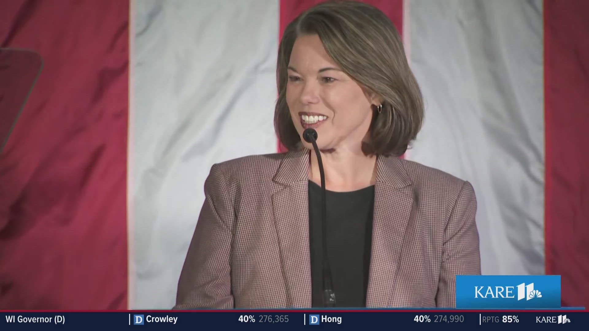 Rep. Angie Craig gives concession speech in DFL US Senate primary race