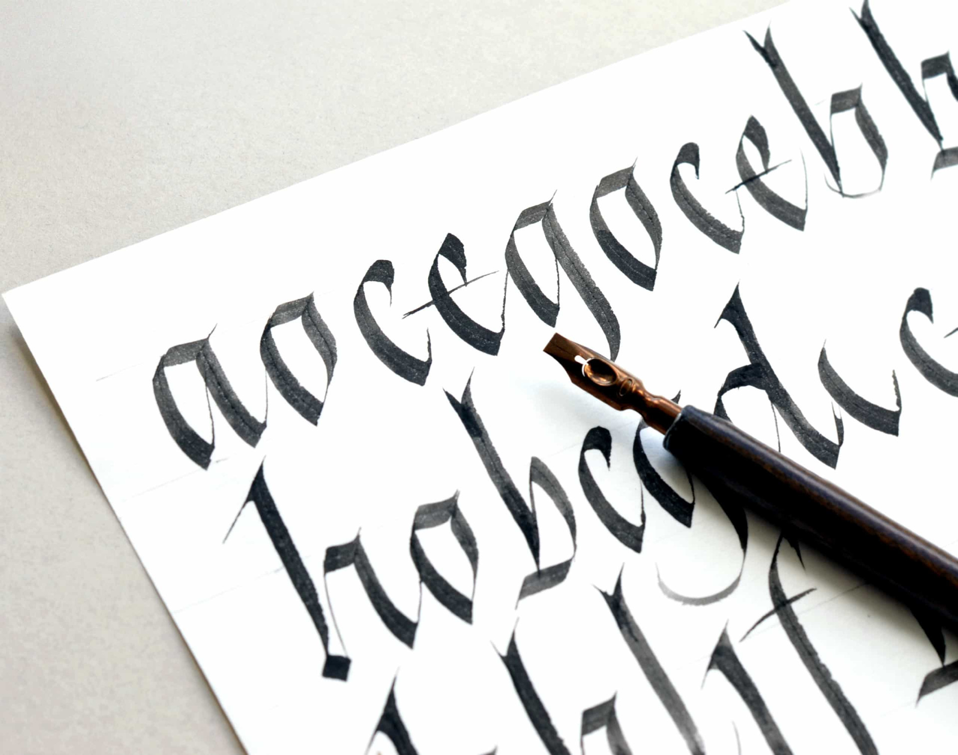 The forgotten art of calligraphy