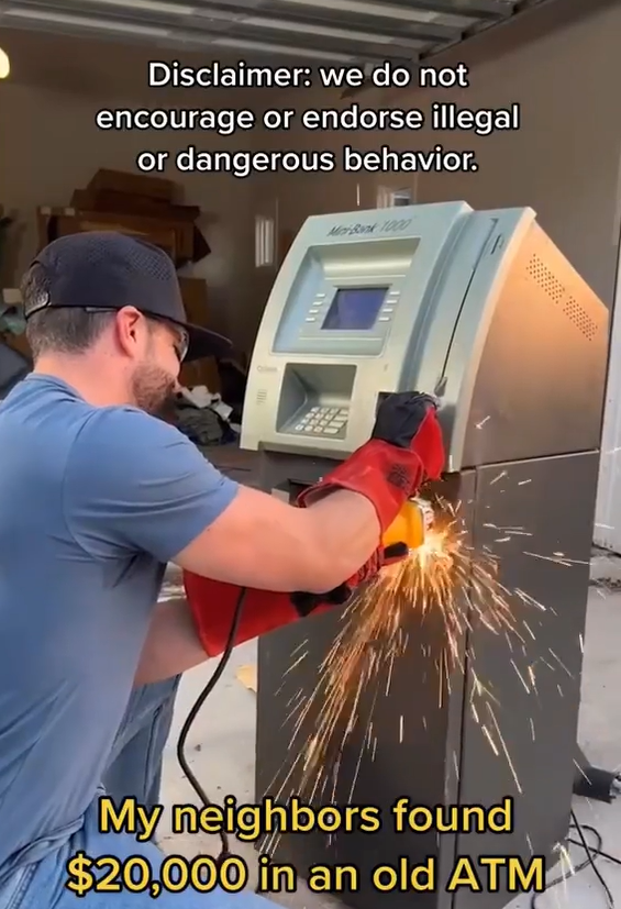 What's inside this abandoned ATM?