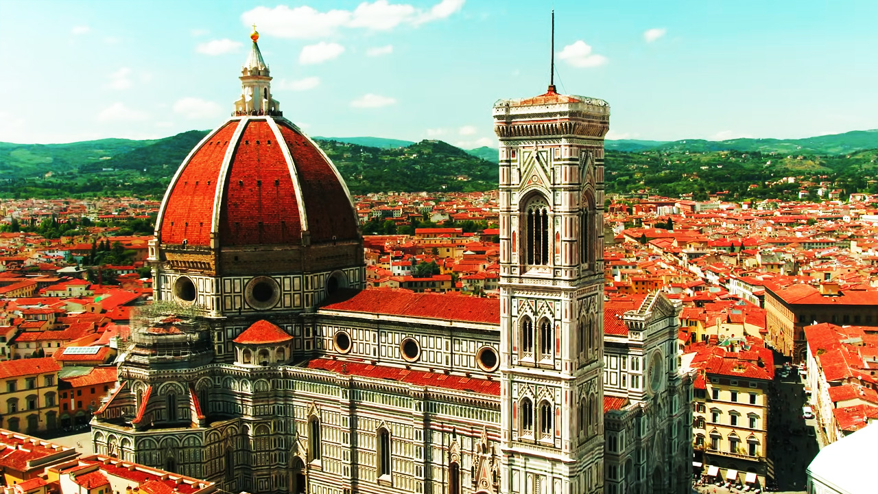 Which Tuscany town has the most dramatic medieval skyline?
