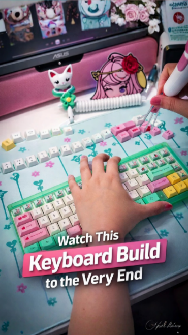 Watch this satisfying keyboard build to the end
