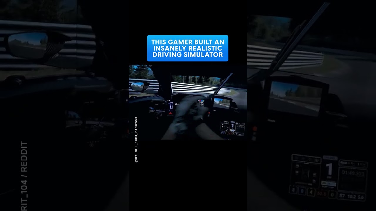 Gamer builds incredibly realistic driving simulator for immersive ...