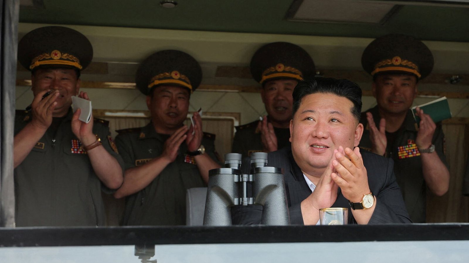 North Korean leader Kim Jong Un pictured in June. Pic: KCNA/Reuters