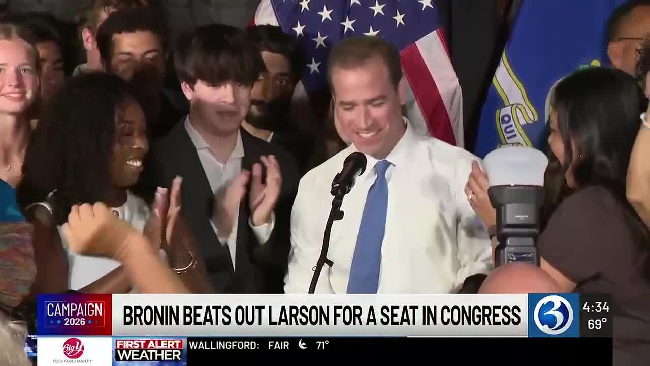 Former mayor Luke Bronin defeats longtime Rep. John Larson in First District primary