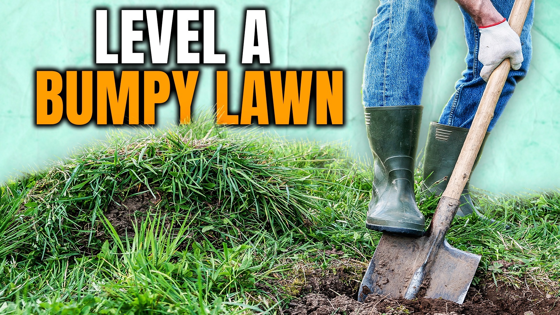 The affordable way to level a bumpy lawn (without heavy equipment)