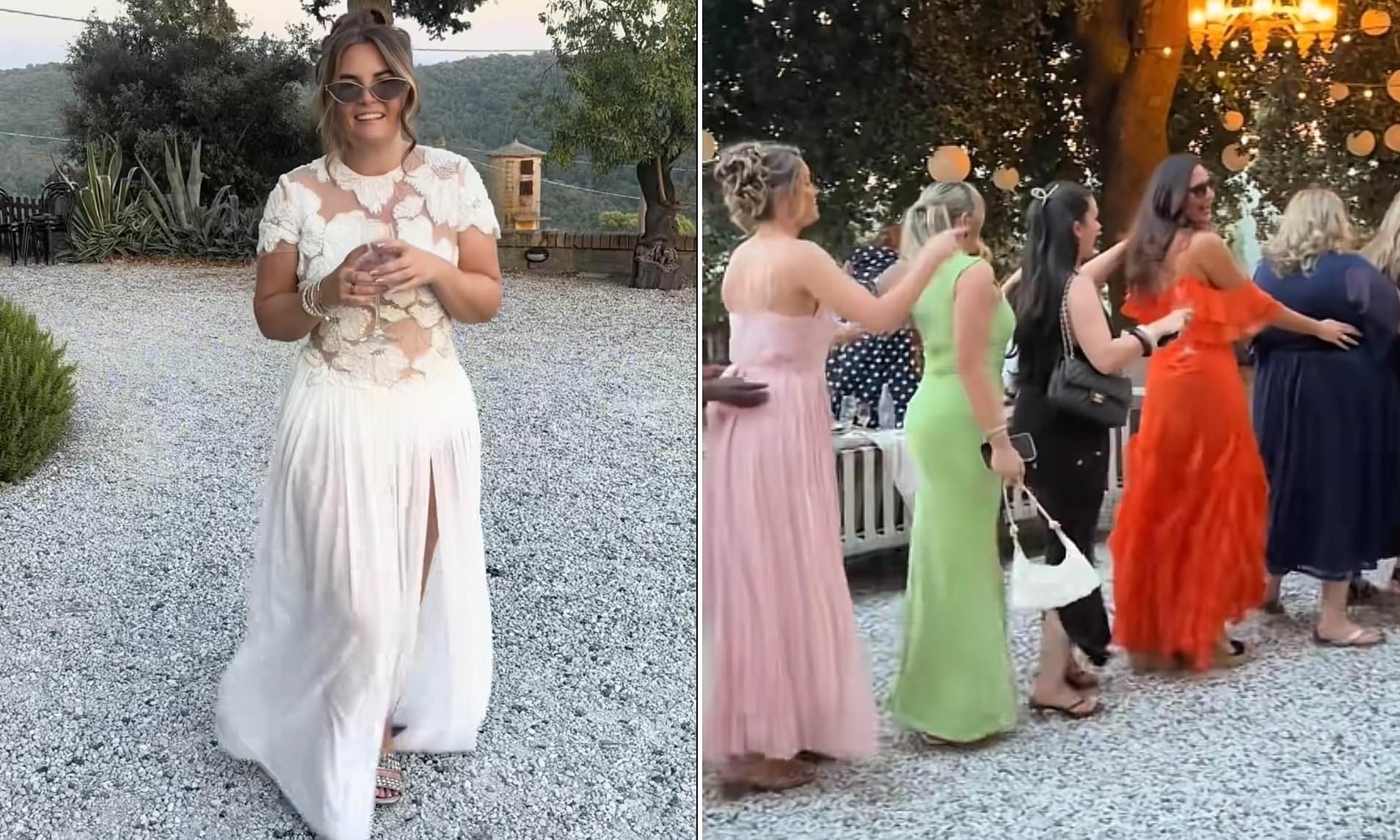 Bride who was jilted by her fiancé a week before their wedding carries on solo with her nuptials