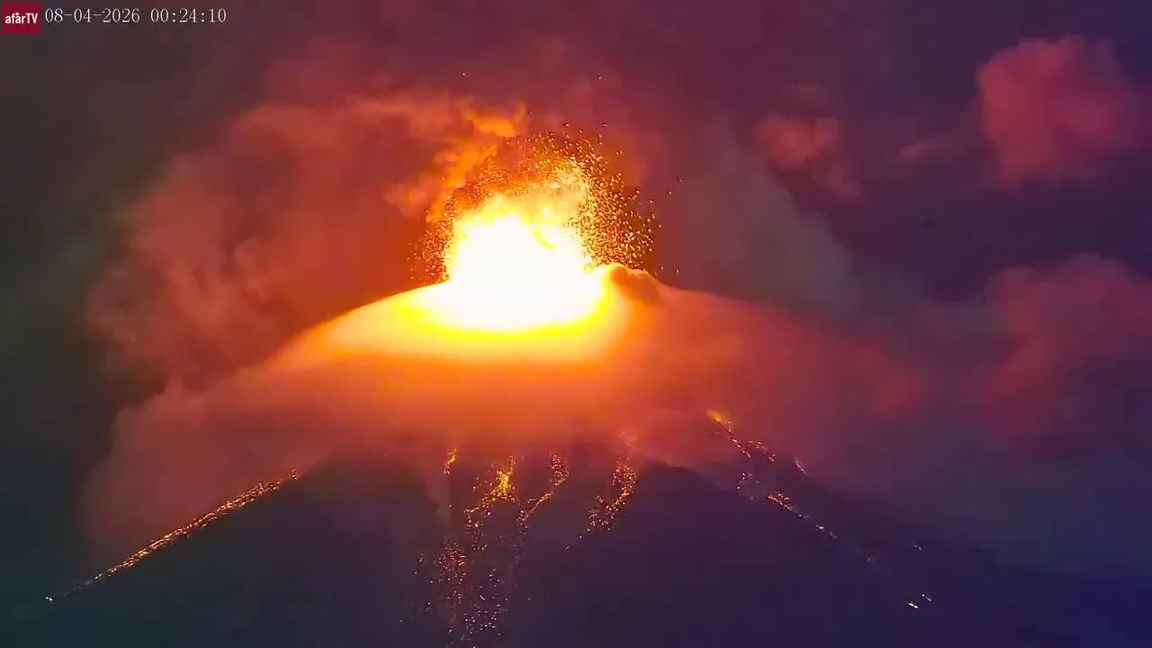 Intense eruption continues at Fuego Volcano, Guatemala
