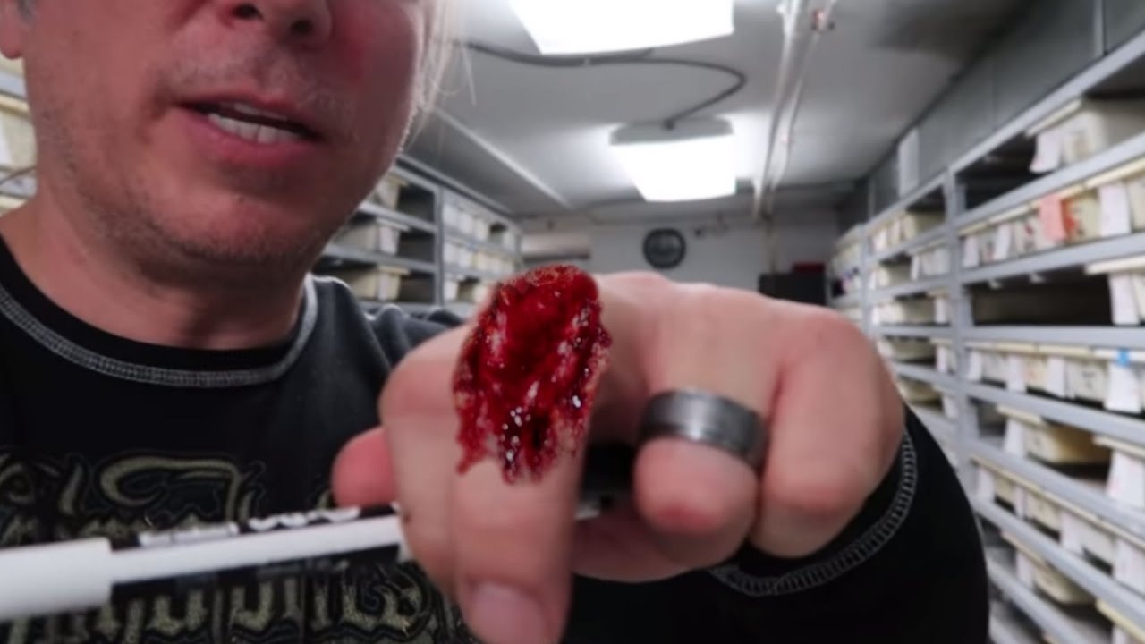 “This thing’s going to bite me any second” then the blood python struck
