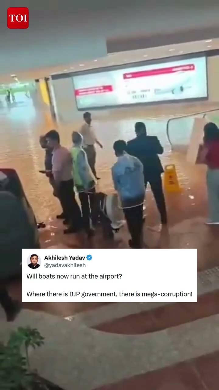 Waterlogging at the newly built Noida International Airport