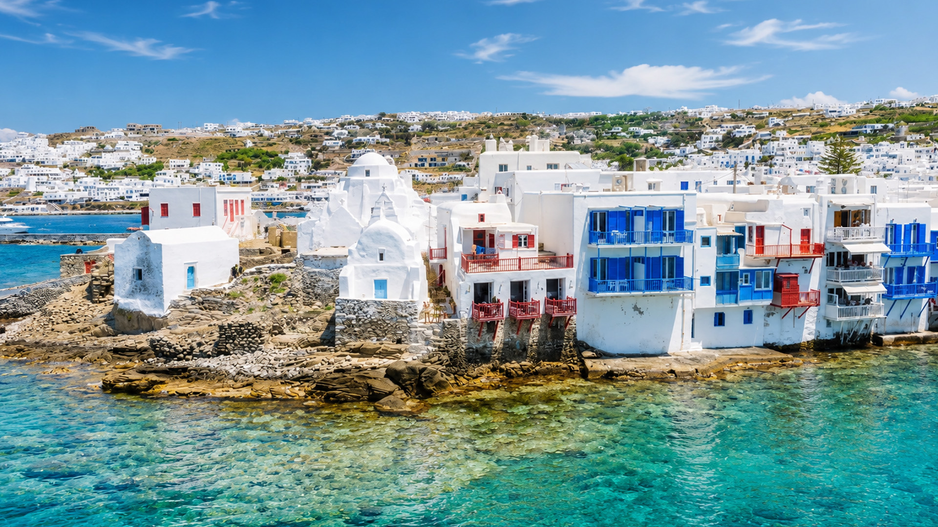 These houses stand only steps from the water