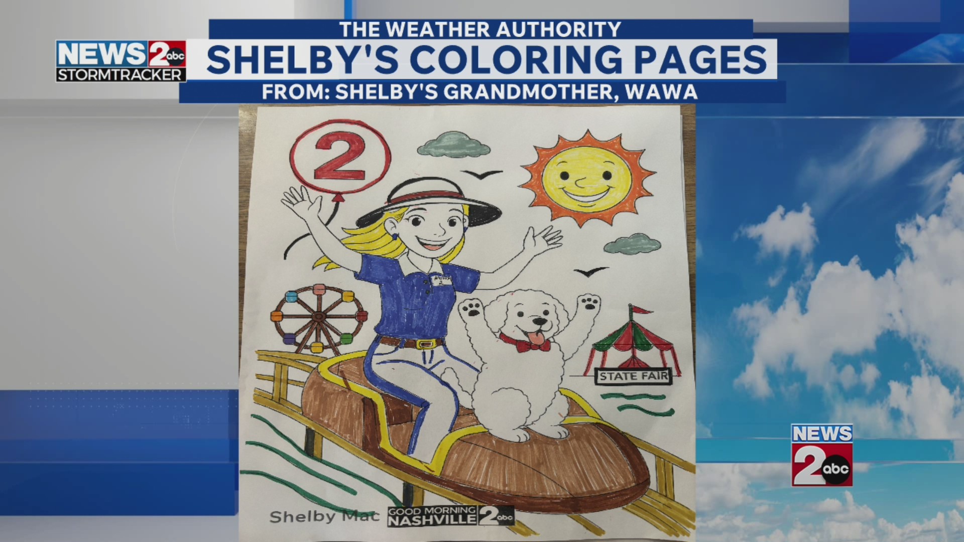 Shelby's coloring pages: TN State Fair edition