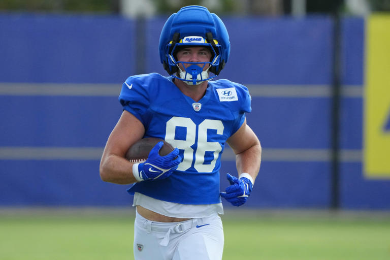 Rams rookie Max Klare could get first snaps of season with TEs injured