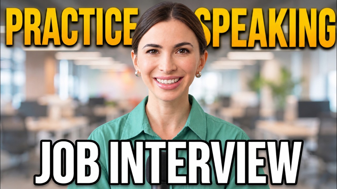 Master job interview English with shadowing practice!
