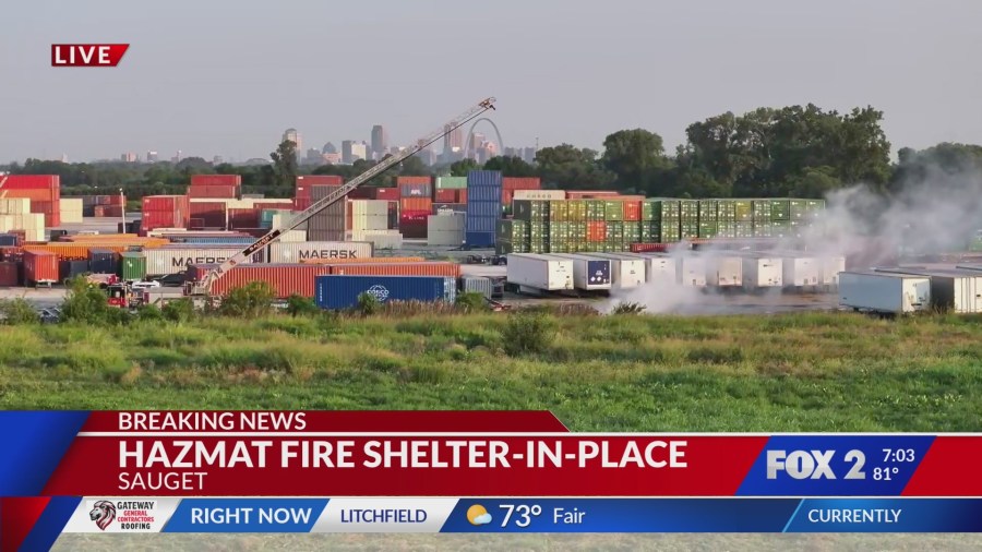 Shelter-in-place order lifted in Metro East after overnight chemical fire
