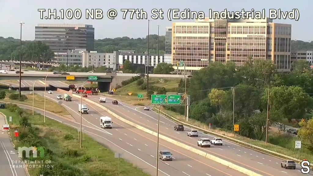 Southbound Highway 100 reopens in Bloomington after fiery fatal crash