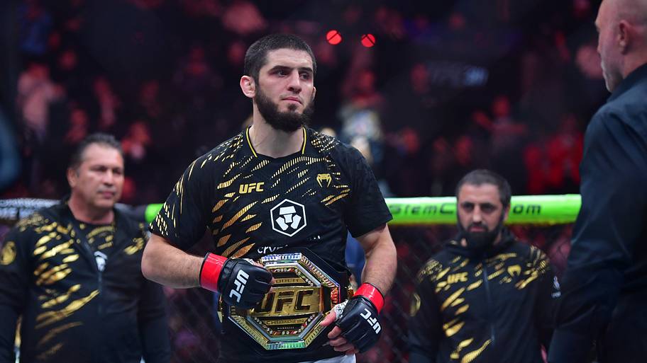 UFC 330 stars Islam Makhachev & Ian Machado Garry face off by iconic ...