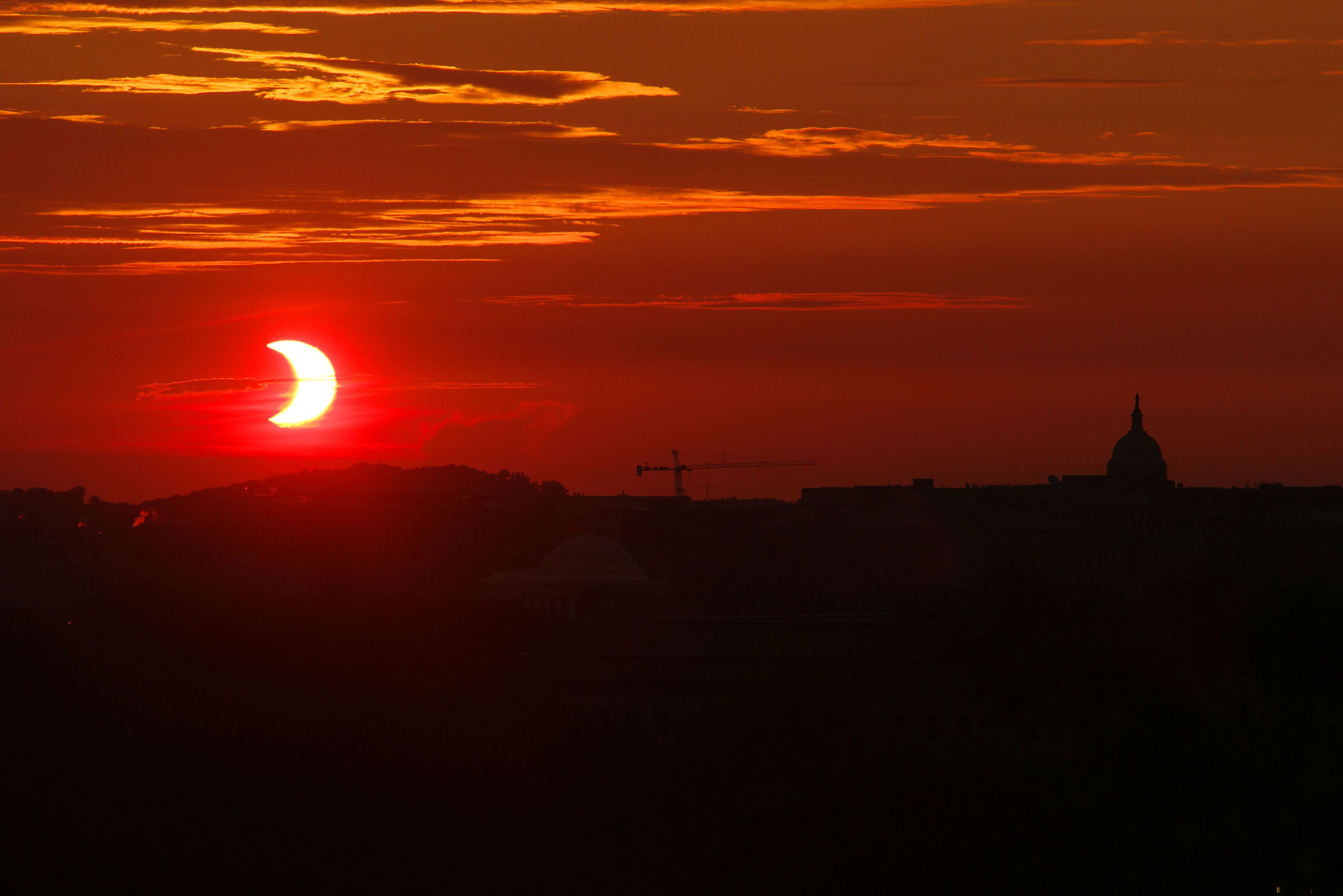 The partial solar eclipse will be visible from the US today—here's where and when