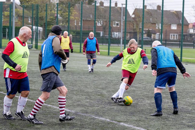 Walking football is very popular with older athletes