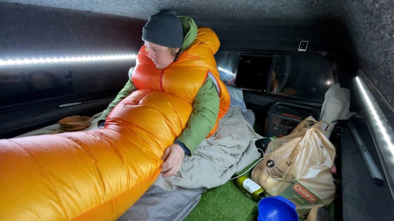 Winter Truck Camping In 0 Degrees W o A Heater