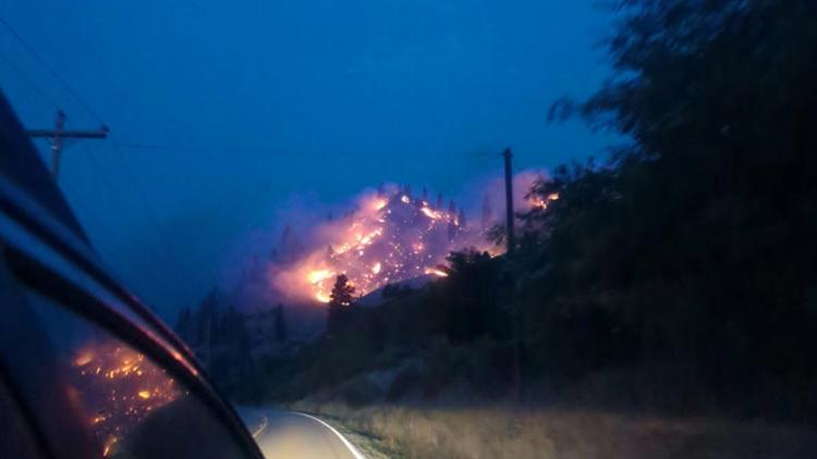 Fire burns 100 acres near Highway 55 north of Banks