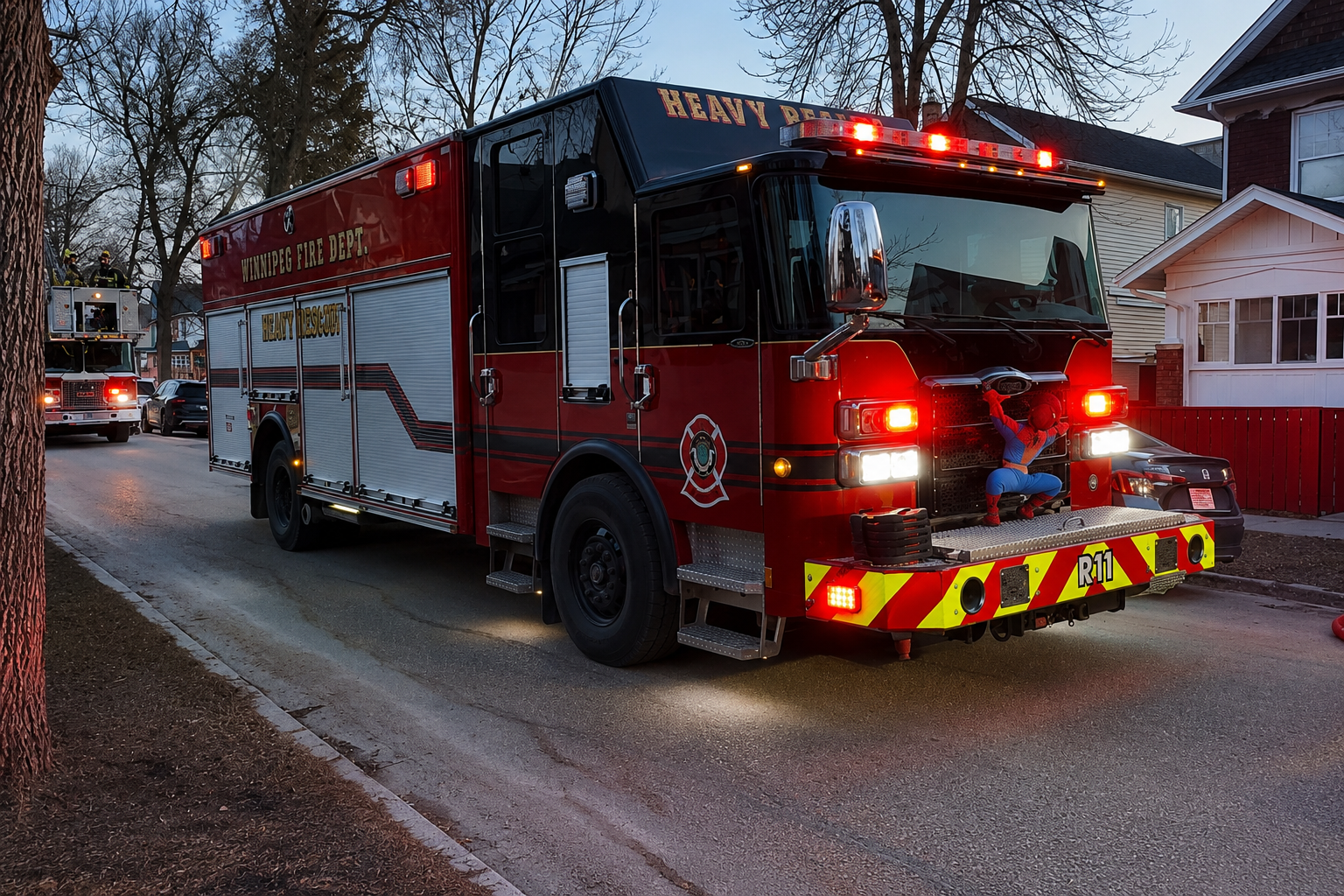 One person hospitalized after two fires in Winnipeg Friday