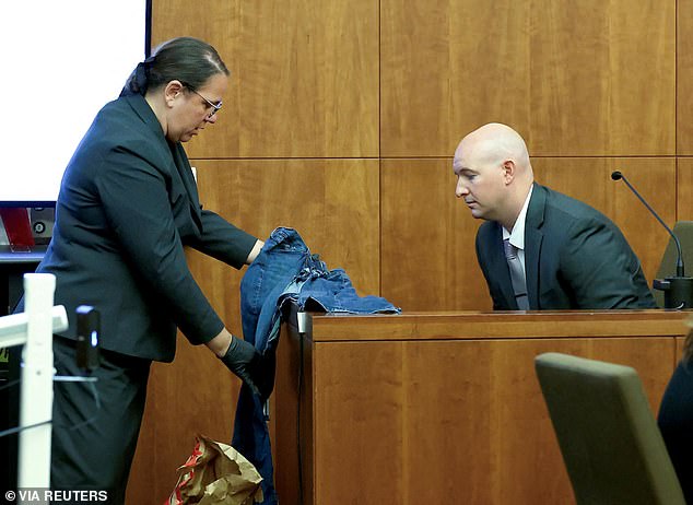 Lindsay Clancy's clothes from stranglings put on full display in courtroom