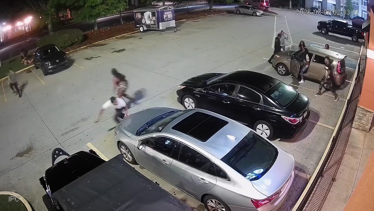 Surveillance: Gunfire outside of Buford, Georgia business