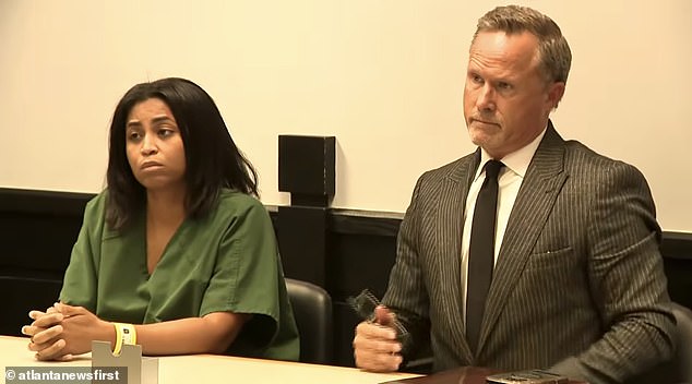 29-year-old Deja Coleman, next to her attorney Tom Ford, was charged with the second-degree murder of her one-year-old son, Daniel