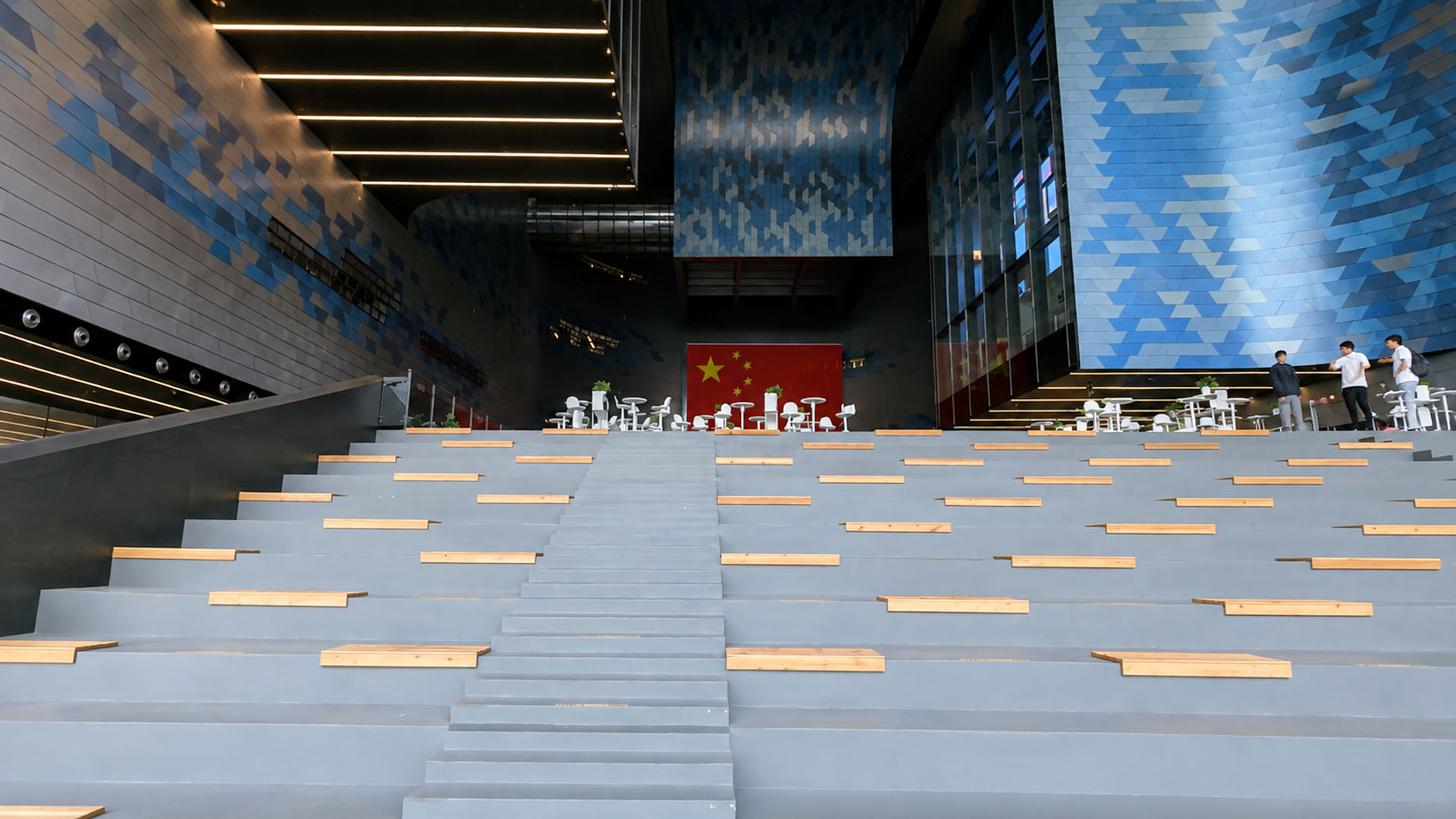China’s futuristic museum hides a vast interior of tiered steps
