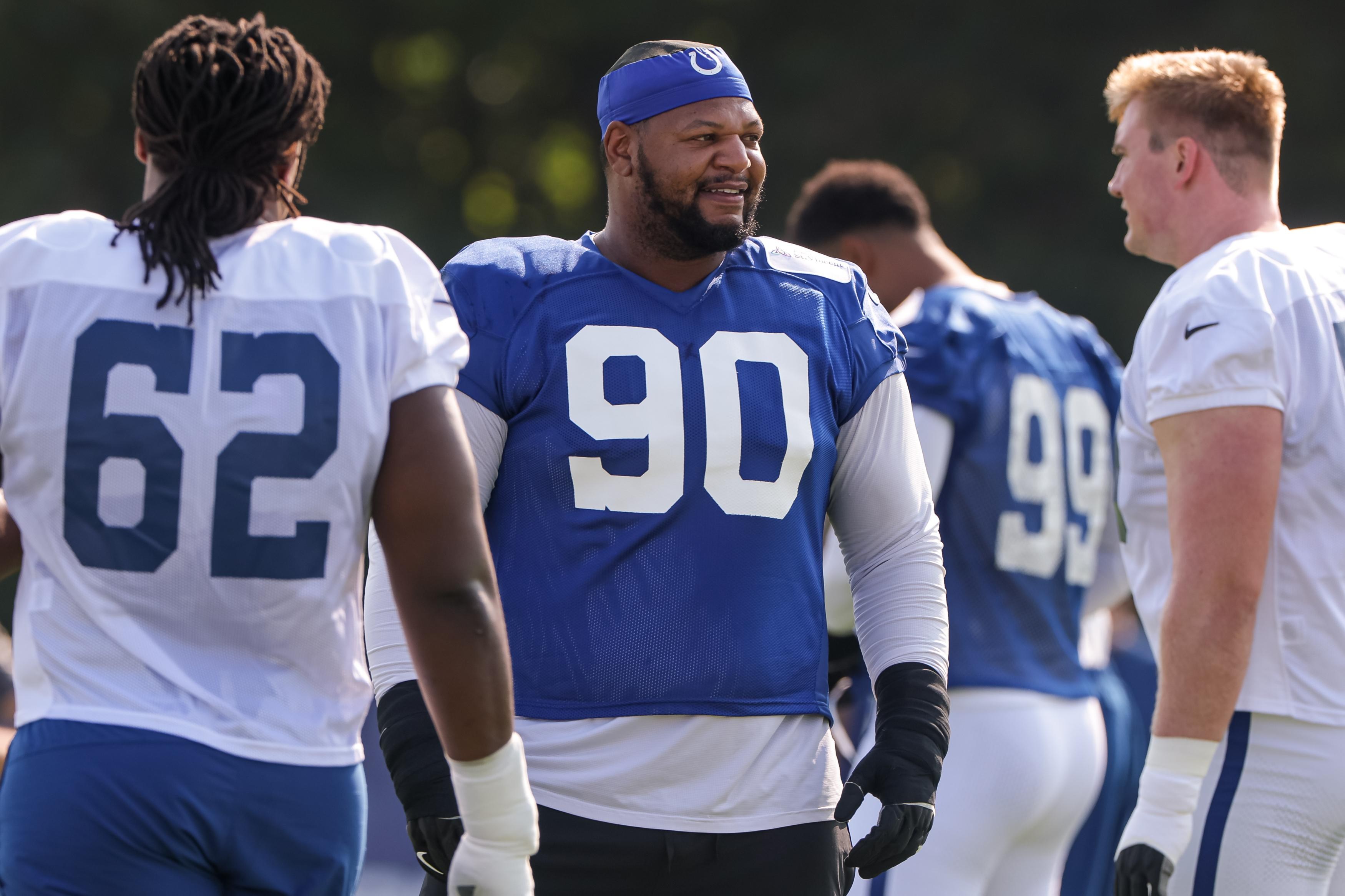 Colts' Grover Stewart called ‘maybe best player on field' during Tuesday's Pats joint training camp practice