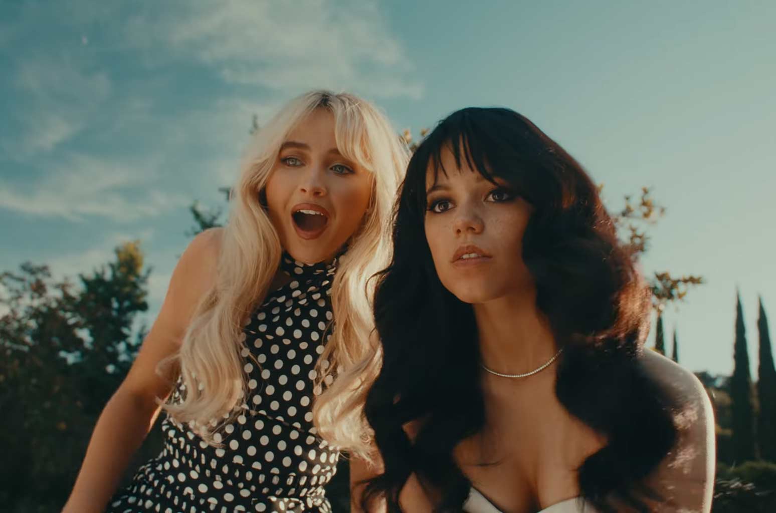 Jenna Ortega recalls Sabrina Carpenter 'Taste' video chainsaw name