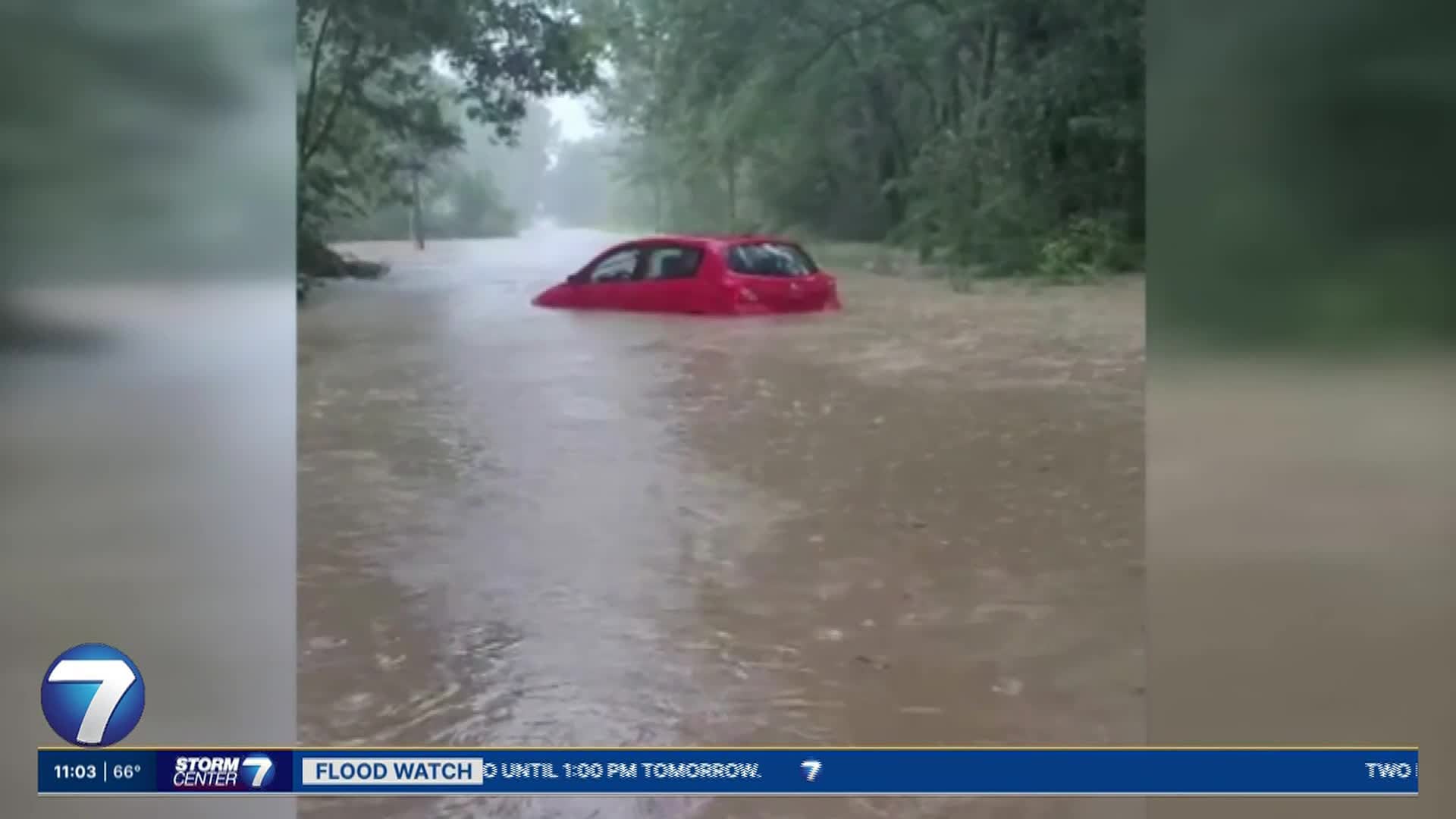 'Just kept getting higher,' woman recounts being rescued from car during historic Wayne Co. flooding