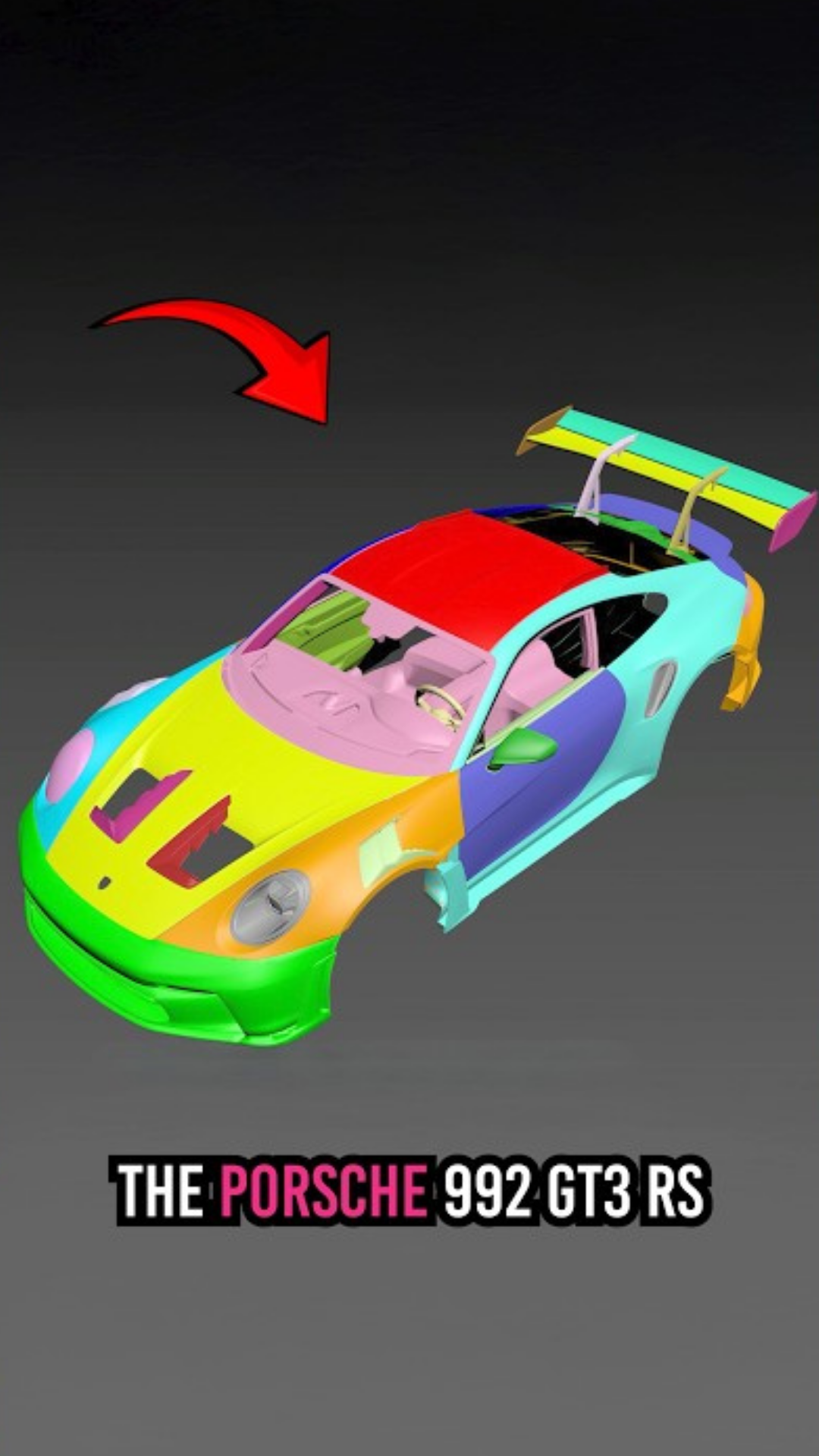 3D printing a full Porsche GT3 car