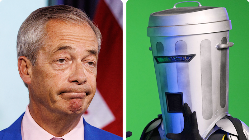 Would-be UK prime minister caught in fight with talking bin and 'incredible flying brick'