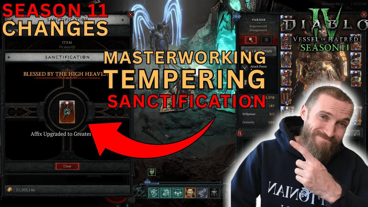 Diablo 4 season 11 brings huge changes to masterworking, tempering and ...