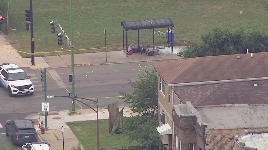 Man dead, woman injured after bus stop drive-by shooting in North Lawndale