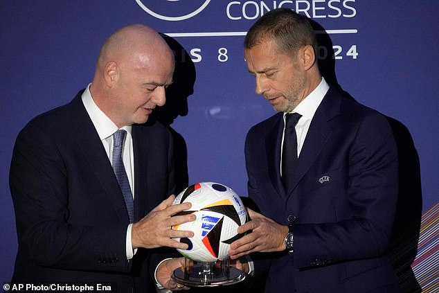 Ceferin and Infantino have seen their mutual organisations clash over a number of issues in recent years