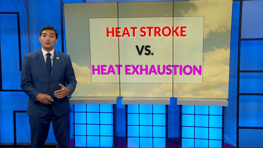 Weather whys: Heat exhaustion vs. heat stroke with meteorologist Zavian Colón