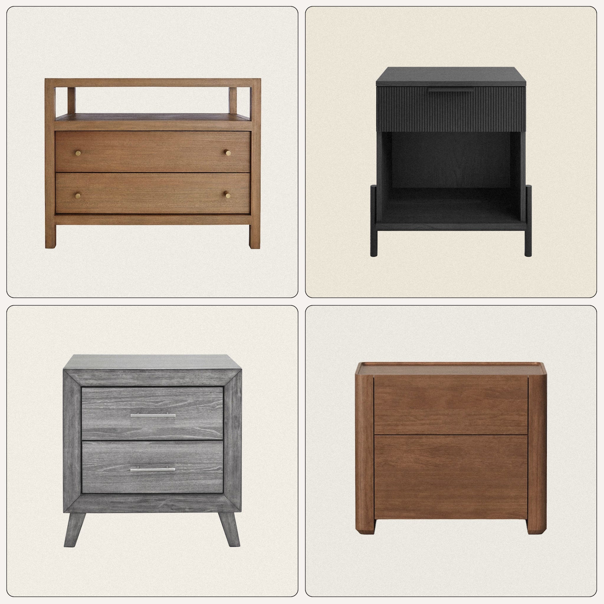 7 nightstands that make our bedroom storage look so much better
